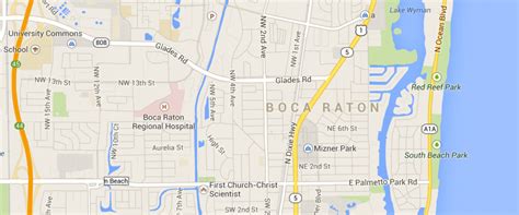 MAP Boca Raton Fl On Map